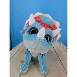 FurReal Friends Hoppin Topper Interactive Plush Toy Dinosaur Triceratops Works